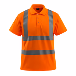 MASCOT 50593-972-14, Shirt, Man, Orange, 4XL, Polyester, 5%