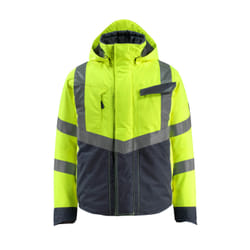 MASCOT 15535-231-17010 Winter Jacket Navy, Yellow
