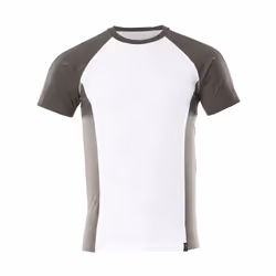 MASCOT 50567-959-0618-M, T-shirt, Any gender, M, 0618 - White/Dark Anthracite, 100 cm, Cotton, Polyester