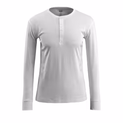 MASCOT 50581-964-06, Shirt, Man, White, L, Cotton, 220 g/m²
