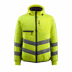 MASCOT 15515-249-1709, Jacket, Man, Black, Yellow, XXL, Polyester, 365 g/m²