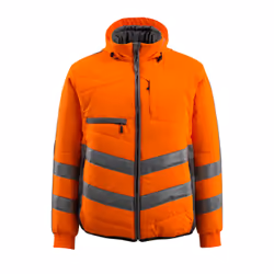 MASCOT 15515-249-1418, Jacket, Man, Anthracite, Orange, S, Polyester, 365 g/m²