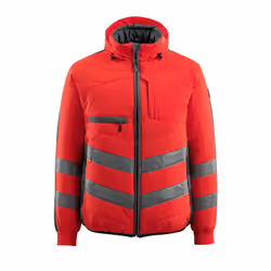 MASCOT 15515-249-22218, Jacket, Man, Anthracite, Red, 4XL, Polyester, 365 g/m²