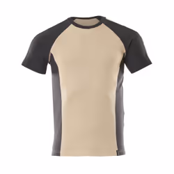 MASCOT 50567-959-5509-L, T-shirt, Any gender, L, 5509 - Light Khaki/Black, 104 cm, Cotton, Polyester