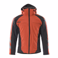 MASCOT 16002-149-0209, Jacket, Man, Black, Red, 3XL, Elastane, Polyester, 305 g/m²