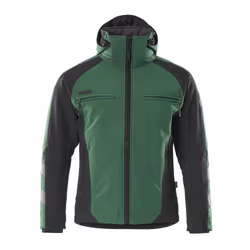 MASCOT 16002-149-0309, Jacket, Man, Black, Green, L, Elastane, Polyester, 305 g/m²
