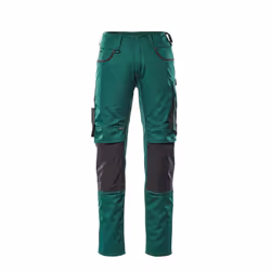 MASCOT 13079-230-0309, Pants, Any gender, Green, Black, Cotton, Polyester, 205 g/m², 50%