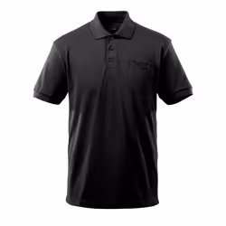 MASCOT 51586-968-09, Polo shirt, Adult, Male, Black, Monochromatic, XL