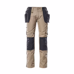 MASCOT 17631-442-5509-76C50, Basic trousers, Unisex, Adult, Black, Brown, Monochromatic, 76C50