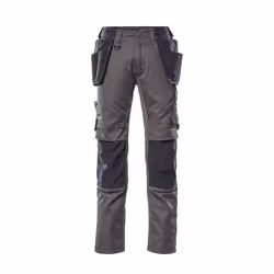 MASCOT 17631-442-1809-90C47, Basic trousers, Unisex, Adult, Black, Grey, Monochromatic, 90C47