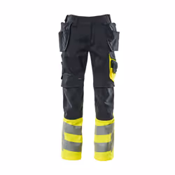 MASCOT 17531-860-01017-82C64, Basic trousers, Unisex, Adult, Blue, Yellow, Monochromatic, 82C64