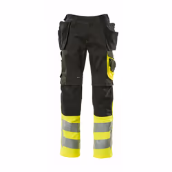 MASCOT 17531-860-0917-90C51, Basic trousers, Unisex, Adult, Black, Green, Monochromatic, 90C51
