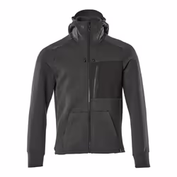MASCOT 17384-319-09, Adult, Male, Hoodie, Black, Short sleeve, Monochromatic