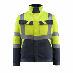 MASCOT 15909-948-17010-3XL, Jacket, Any gender, 3XL, 17010 - Hi-Vis Yellow/Dark Navy, 124 cm, Cotton, Polyester