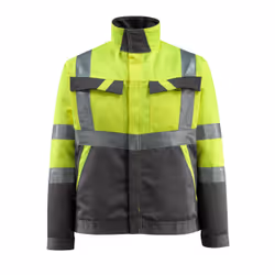 MASCOT 15909-948-1718-4XL, Jacket, Any gender, 4XL, 1718 - Hi-Vis Yellow/Dark Anthracite, 132 cm, Cotton, Polyester