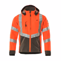 MASCOT 15502-246-22218-XL, Man, XL, A49 - Hi-Vis Red/Dark Anthracite, 112 cm, Polyester, 360 g/m²