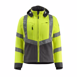 MASCOT 15502-246-1718-4XL, Jacket, Man, 4XL, 1718 - Hi-Vis Yellow/Dark Anthracite, 132 cm, Polyester