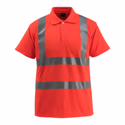 MASCOT 50593-976-222-L, T-shirt, Any gender, L, 222 - Hi-Vis Red, 104 cm, Polyester