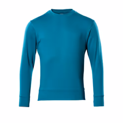 MASCOT 51580-966-93-XL, Sweatshirt, Man, XL, 93 - Petroleum, 112 cm, Cotton, Polyester