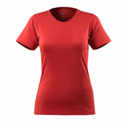 MASCOT 51584-967-02-XL, T-shirt, Woman, Red, XL, 104 cm, Cotton