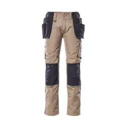 MASCOT 17631-442-5509-82C51, Pants, Any gender, 82C51, 5509 - Light Khaki/Black, 900 mm, 82 cm