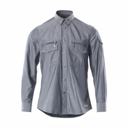 MASCOT 17304-325-66-M, Shirt, Man, M, 66 - Washed Dark Blue Denim, 101 cm, Cotton