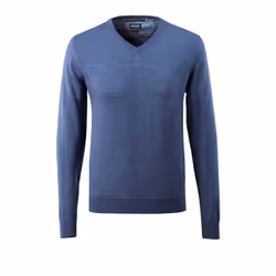 MASCOT 50635-989-41-2XL, Jumper, Man, 2XL, 41 - Blue-Flecked, 116 cm, Acrylic, Wool