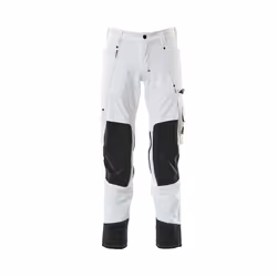 MASCOT 17179-311-06-90C60, Pants, Man, White, 90C60, 1130 mm, 90 cm