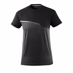 MASCOT 17782-945-09-XL, T-shirt, Any gender, Black, XL, 112 cm, Elastane, Polyester
