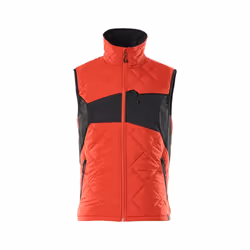 MASCOT 18065-318-20209-XS, Vest, Man, XS, 20209 - Traffic Red/Black, 88 cm, Polyester