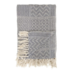 Bloomingville Rodion Throw, Grey, Recycled Cotton