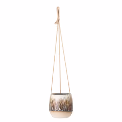 Bloomingville 82047920, Pot planter, Hanging, Stoneware, Multicolour, Cylinder, Indoor