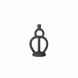 Candlestick Black Polyresin