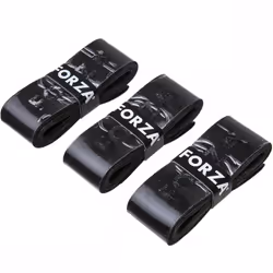 Forza Super Grip Badminton Racket Anti Slip Absorbent Tennis Replacement Tape - 3 Pcs, Black