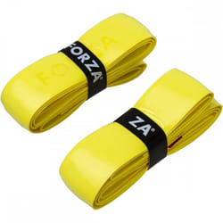 Forza Soft Racket Grip Anti Slip Absorbent Badminton Pickleball Tennis Tape - 2 Pcs, Yellow