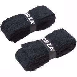 Forza Badminton Grip Hand Gel Towel Sports Racket Handle Anti-slip 2pcs Overgrip - 2 Pcs, Black