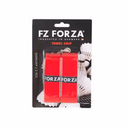 Forza Badminton Grip Hand Gel Towel Sports Racket Handle Anti-slip 2pcs Overgrip - 2 Pcs, Red