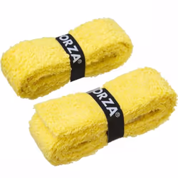 Forza Badminton Grip Hand Gel Towel Sports Racket Handle Anti-slip 2pcs Overgrip - 2 Pcs, Yellow