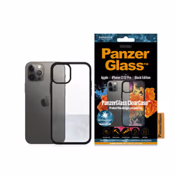 PanzerGlass ® ClearCase iPhone 12 | 12 Pro | Black, Cover, Apple, Apple - iPhone 12, Apple - iPhone 12 Pro, 15.5 cm (6.1"), B ...