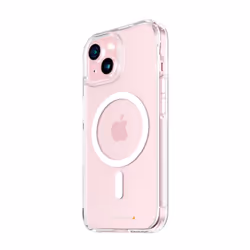 PanzerGlass ® HardCase Transparent w. White MagSafe & D3O® iPhone 15