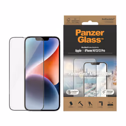 PanzerGlass ® Anti-reflective Screen Protector iPhone 14 | 13 | 13 Pro | Ultra-Wide Fit w. EasyAligner