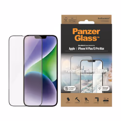 PanzerGlass ® Anti-Reflective Screen Protector Apple iPhone 14 Plus | 13 Pro Max | Ultra-Wide Fit w. EasyAligner