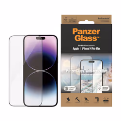 PanzerGlass ® Anti-Reflective Screen Protector Apple iPhone 14 Pro Max | Ultra-Wide Fit w. EasyAligner