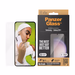 PanzerGlass ® Screen Protector Samsung Galaxy S24+ | Ultra-Wide Fit w. EasyAligner