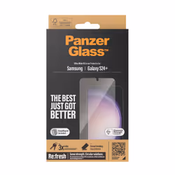 PanzerGlass ® Screen Protector Samsung Galaxy S24+ | Ultra-Wide Fit w. EasyAligner