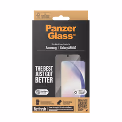 PanzerGlass ® Screen Protector Samsung Galaxy A55 5G | Ultra-Wide Fit w. EasyAligner