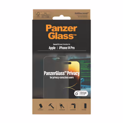 PanzerGlass ® Privacy Screen Protector iPhone 14 Pro | Classic Fit
