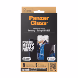 PanzerGlass ® Privacy Screen Protector Samsung Galaxy A15 | A15 5G | Ultra-Wide Fit w. EasyAligner