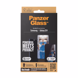 PanzerGlass ® Privacy Screen Protector Samsung Galaxy S24 | Ultra-Wide Fit w. EasyAligner