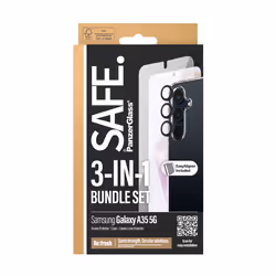PanzerGlass SAFE. by ® 3-in-1 Protection Pack Samsung Galaxy A35 5G